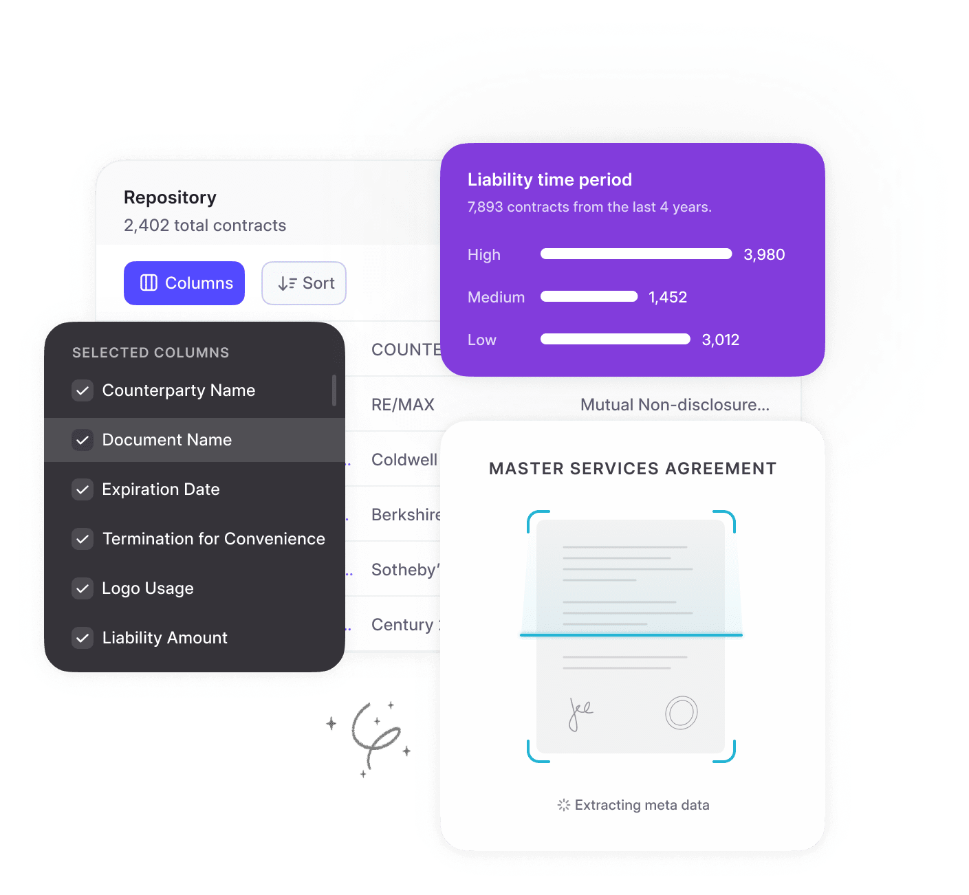 Real estate contract management | mockup 1